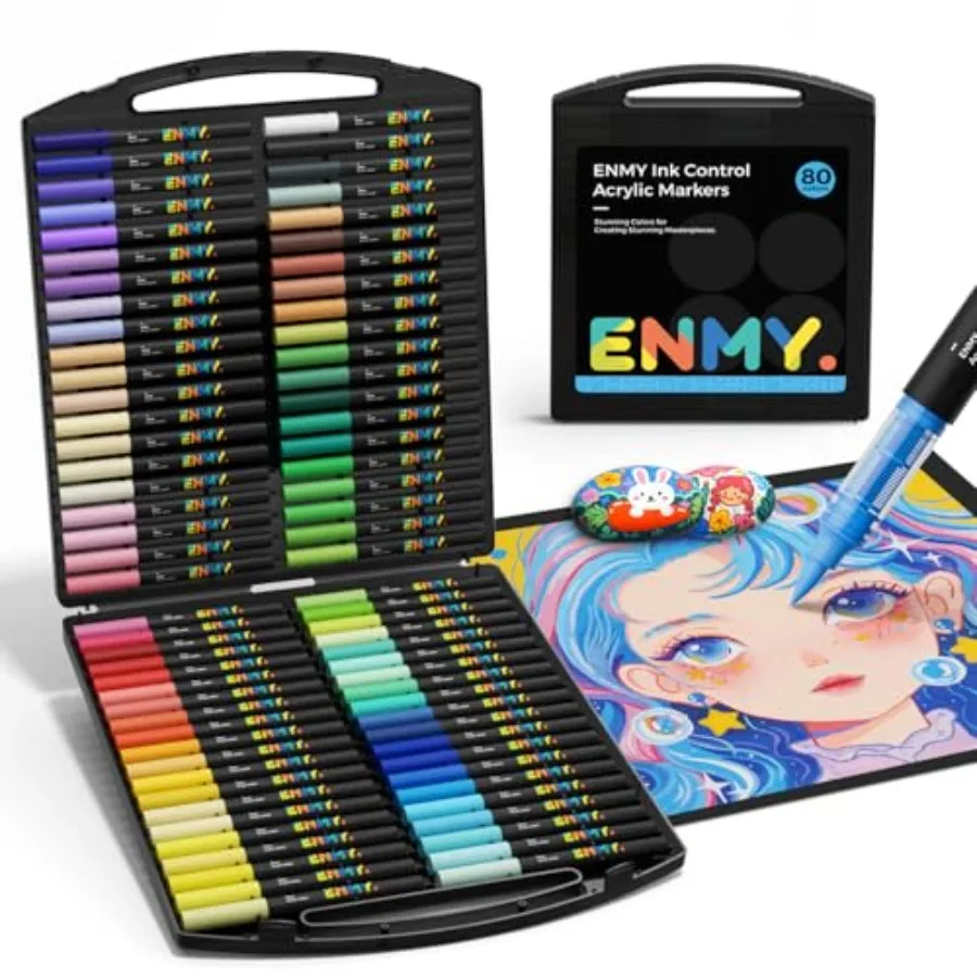 Acrylic Paint Markers, Direct Liquid Acrylic Paint Marker Pen, Fabric Markers for Textile, Canvas, Rock, Glass, Wood, Paper, DI
Acrylic Paint Markers, Direct Liquid Acrylic Paint Marker Pen, Fabric Markers for Textile, Canvas, Rock, Glass, Wood, Paper, DI