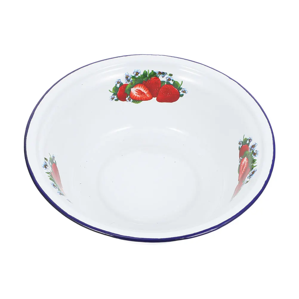 Retro Enamel Soup Bowl Vintage Kitchen Basin Deep Pot Mixing Bowls Cover Easy Clean Healthy Material Practical Home Use Store
Retro Enamel Soup Bowl Vintage Kitchen Basin Deep Pot Mixing Bowls Cover Easy Clean Healthy Material Practical Home Use Store