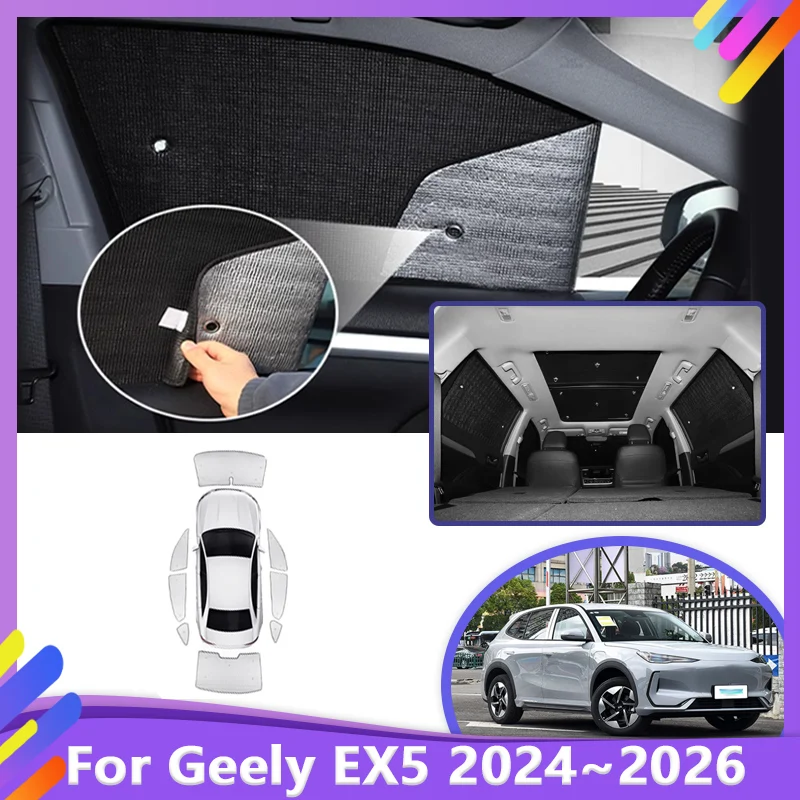 Car Full Sun Visor For Geely EX5 Galaxy E5 Proton eMas 7 2024 2025 2026 Retractable Protection Heat insulation Car Accessories
Car Full Sun Visor For Geely EX5 Galaxy E5 Proton eMas 7 2024 2025 2026 Retractable Protection Heat insulation Car Accessories