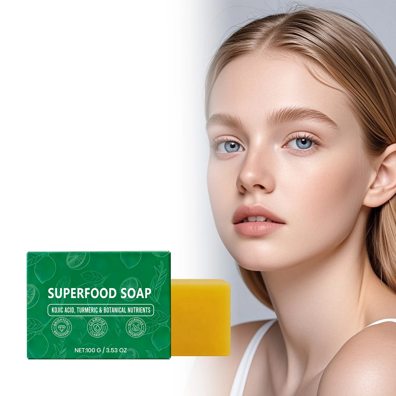 Natural Superfood Soap Botanical Brightening Gentle Deep Cleansing Oil Control Nourishing Moisturizing Skin Smooth Facial Care
Natural Superfood Soap Botanical Brightening Gentle Deep Cleansing Oil Control Nourishing Moisturizing Skin Smooth Facial Care