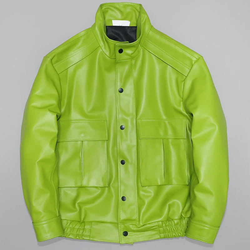 2023 Men Spring Autumn New Slim Fit Genuine Cowhide Coats Male Real Leather Jackets Man Motorcycle Stand Collar Overcoats F517
2023 Men Spring Autumn New Slim Fit Genuine Cowhide Coats Male Real Leather Jackets Man Motorcycle Stand Collar Overcoats F517