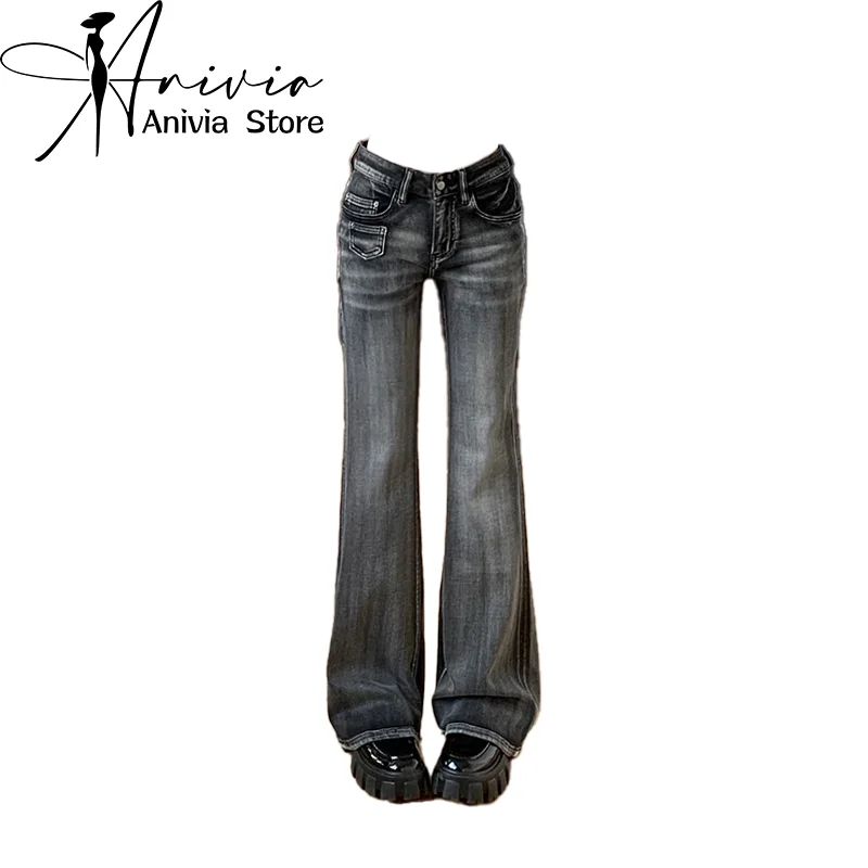 Women Black Gothic Flare Jeans Harajuku Y2k 2000s Aesthetic Baggy Denim Trousers Oversize Emo Jean Pants Vintage Trashy Clothes
Women Black Gothic Flare Jeans Harajuku Y2k 2000s Aesthetic Baggy Denim Trousers Oversize Emo Jean Pants Vintage Trashy Clothes