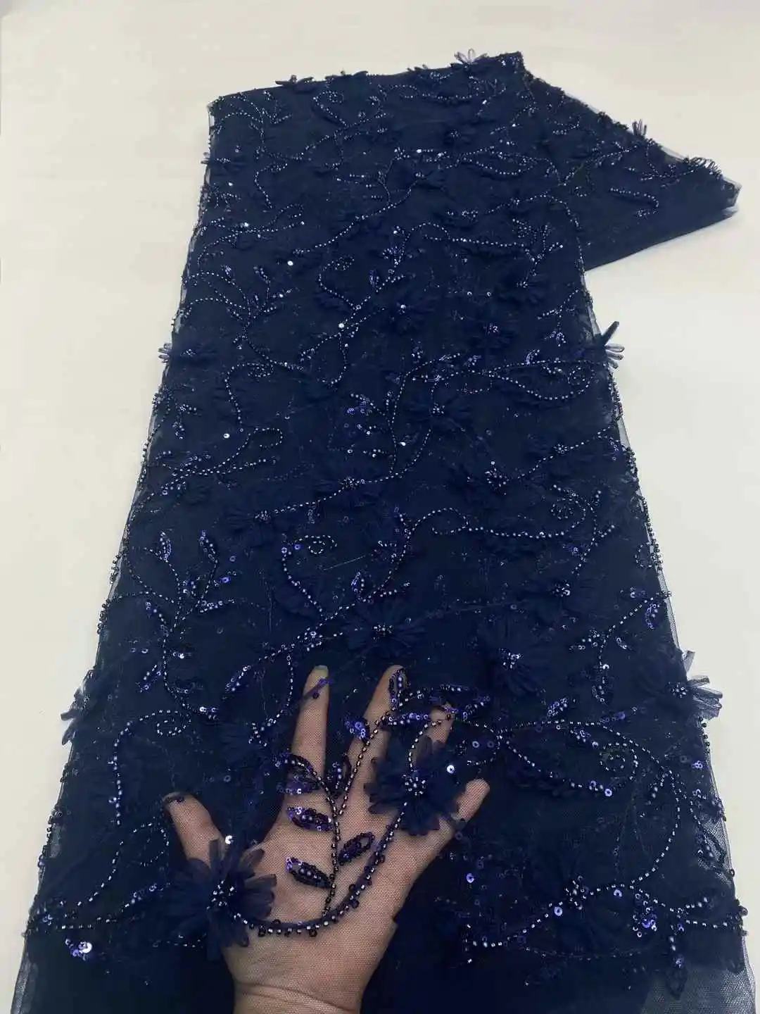 African 3D Flower Lace Fabrics, Sequins Beads Embroidery, French Tulle, Nigerian Wedding Material, High Quality, Latest
African 3D Flower Lace Fabrics, Sequins Beads Embroidery, French Tulle, Nigerian Wedding Material, High Quality, Latest