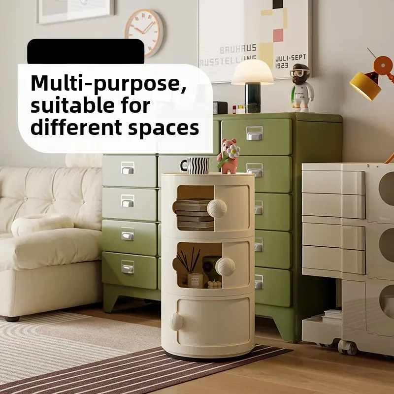 Bedroom round storage cabinet children's small modern simple living room shelf small apartment
Bedroom round storage cabinet children's small modern simple living room shelf small apartment