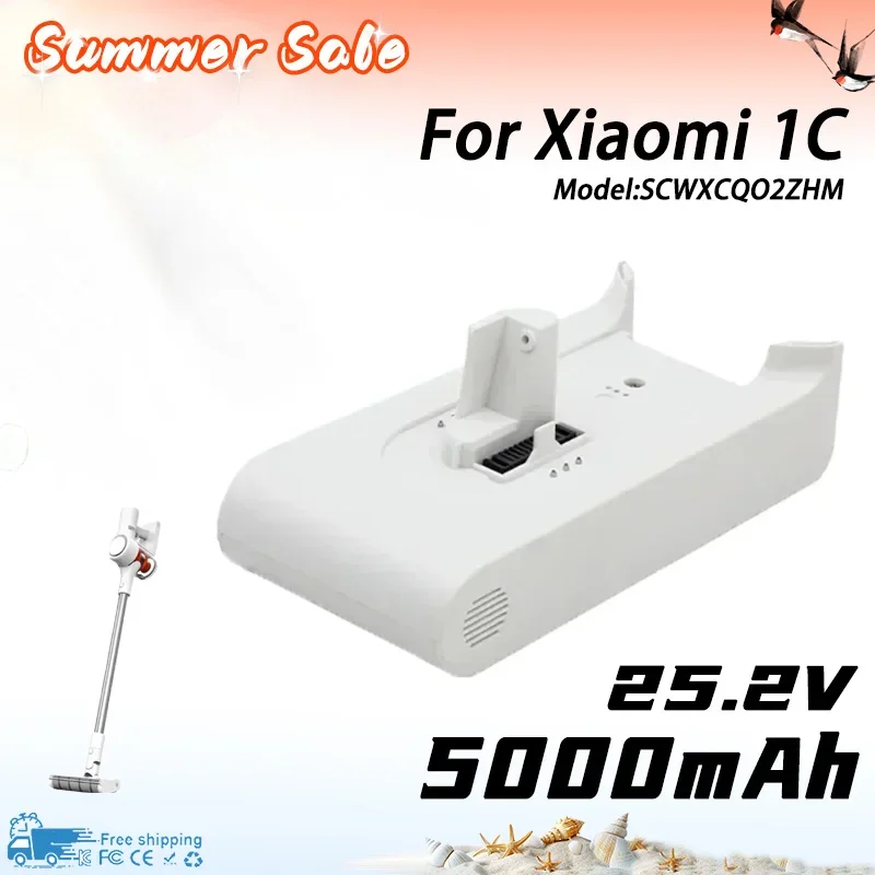 High-capacity 5000mAh For Xiaomi Handheld Cordless Vacuum Cleaner Accessories 1C SCWXCQ02ZHM Vacuum Cleaner Replacement Battery
High-capacity 5000mAh For Xiaomi Handheld Cordless Vacuum Cleaner Accessories 1C SCWXCQ02ZHM Vacuum Cleaner Replacement Battery