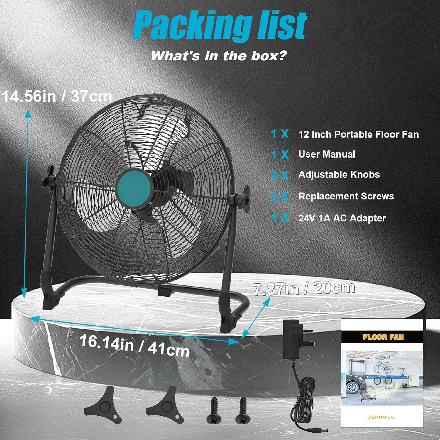 12 Inch Portable Fan Compatible With Makita Battery Outdoor Floor Fan with Adapter Jobsite Garage Emergency Travel Camping Fan
12 Inch Portable Fan Compatible With Makita Battery Outdoor Floor Fan with Adapter Jobsite Garage Emergency Travel Camping Fan