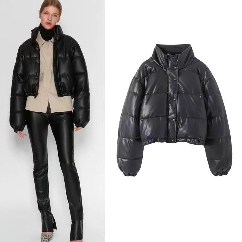 Fashionable Short Cotton Jacket Women's All-Match Leather-Like Coat New Arrival Autumn Winter Seasonal Zipper Closure C...
Fashionable Short Cotton Jacket Women's All-Match Leather-Like Coat New Arrival Autumn Winter Seasonal Zipper Closure C...
