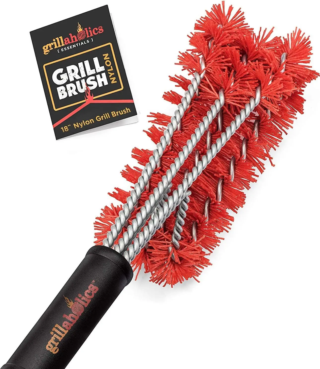 Essentials Nylon Grill Brush - Bristle Free Alternative - Nylon Cold Scrub Technology Cleans Between The Grates - L
Essentials Nylon Grill Brush - Bristle Free Alternative - Nylon Cold Scrub Technology Cleans Between The Grates - L