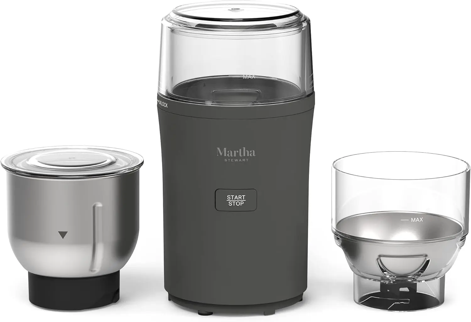MarthaStewart ElectricCoffee & Spice Grinder,Dual 2.5oz RemovableBowls, Stora Lids,Stainless Steel Blades,One Touch Pul
MarthaStewart ElectricCoffee & Spice Grinder,Dual 2.5oz RemovableBowls, Stora Lids,Stainless Steel Blades,One Touch Pul
