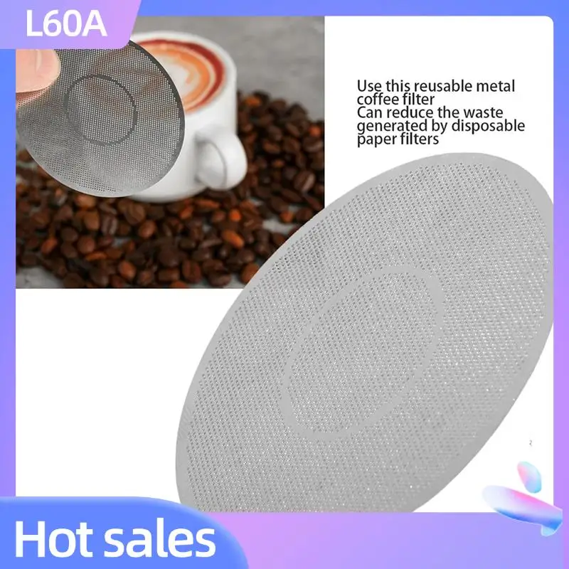 L60A Reusable Metal For Aeropress Coffee Maker Filter, 2Pcs Stainless Steel 62Mm Disc For Multiple Use
L60A Reusable Metal For Aeropress Coffee Maker Filter, 2Pcs Stainless Steel 62Mm Disc For Multiple Use
