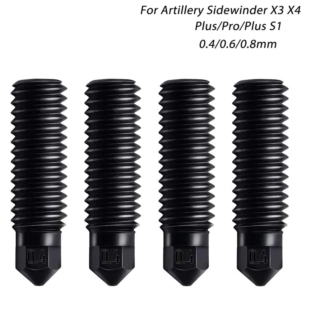 Upgrade Volcano Nozzles For Artillery Sidewinder X3 Plus/Pro/X4 Plus S1 0.4mm High Quality Hardened Steel Nozzle 3D Printer Par
Upgrade Volcano Nozzles For Artillery Sidewinder X3 Plus/Pro/X4 Plus S1 0.4mm High Quality Hardened Steel Nozzle 3D Printer Par