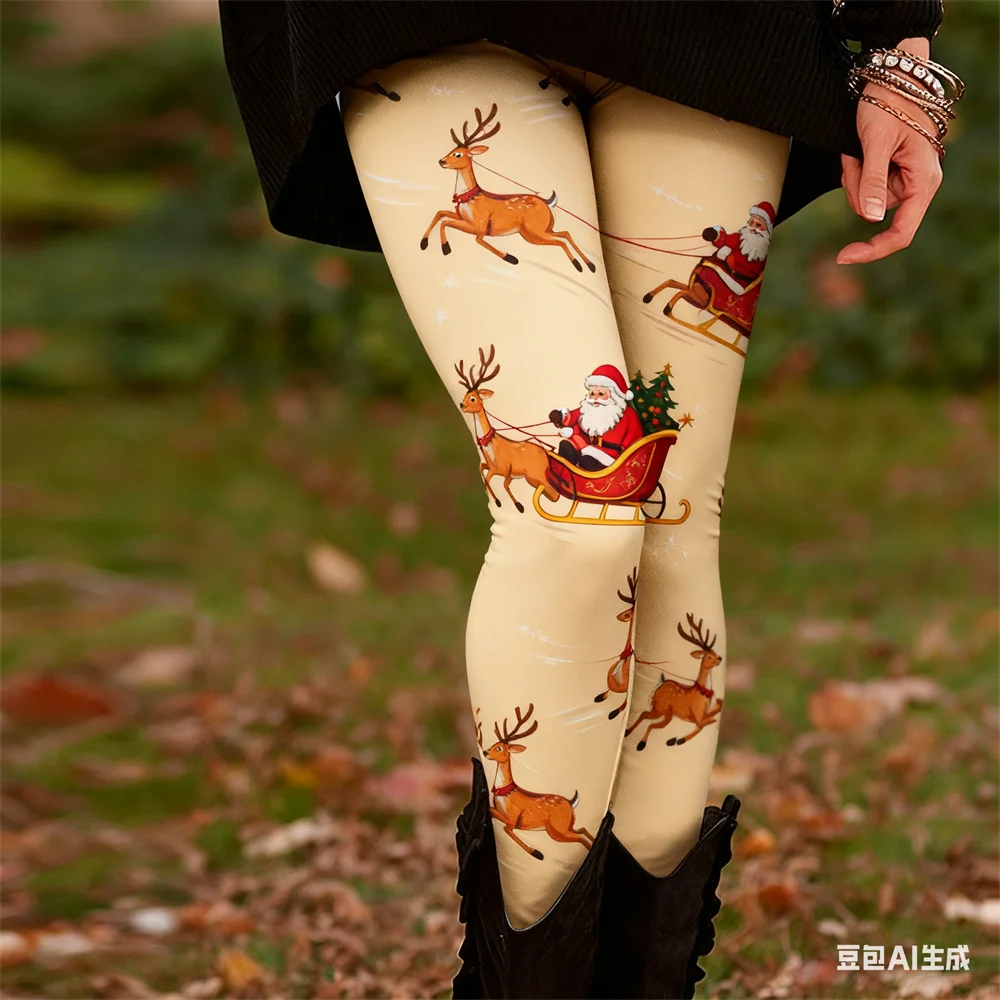 Christmas women's leggings New Year pattern print yoga pants Ladies' high waisted pant Elastic comfortable pants Womens Clothing
Christmas women's leggings New Year pattern print yoga pants Ladies' high waisted pant Elastic comfortable pants Womens Clothing