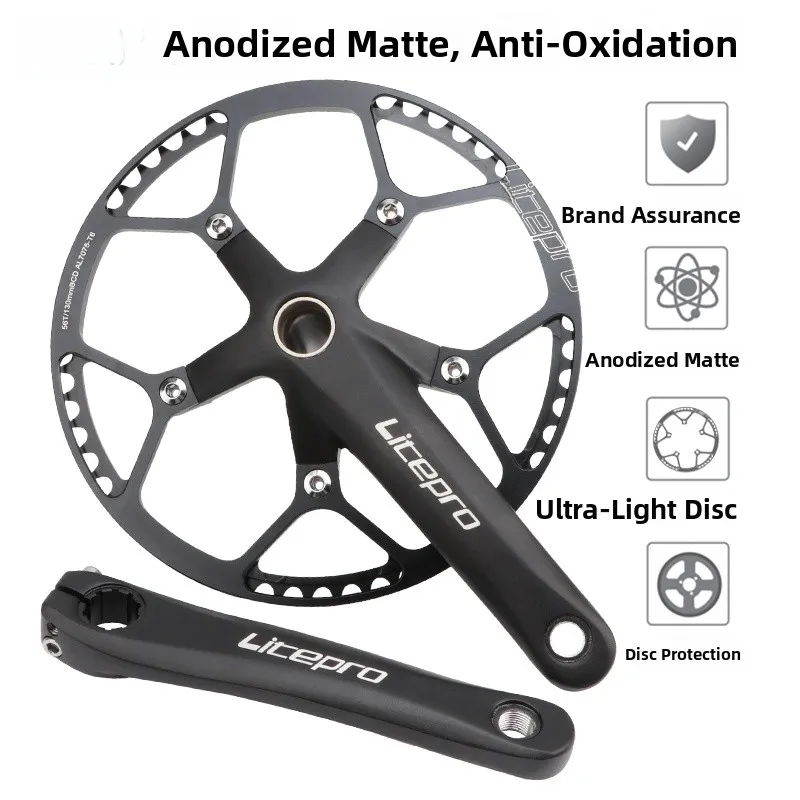 Litepro полые встроенные шатуны для велосипеда BMX, 47/53/56/58 зубов, маленькое колесо, однодисковое оборудование для езды на велосипеде, аксессуары 
Litepro полые встроенные шатуны для велосипеда BMX, 47/53/56/58 зубов, маленькое колесо, однодисковое оборудование для езды на велосипеде, аксессуары