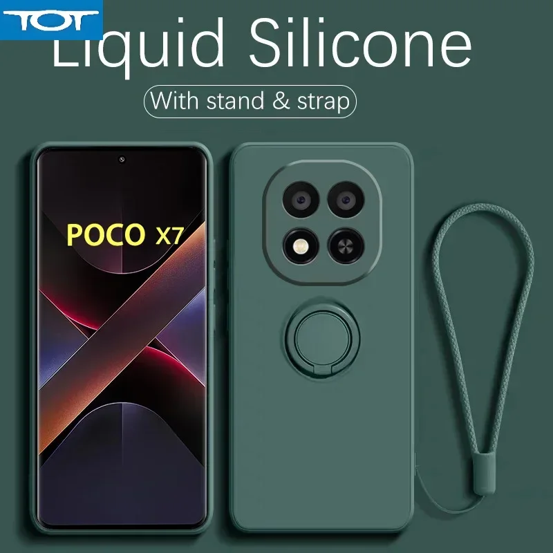 Жидкий силиконовый чехол-держатель для телефона Poco X7 X6 X3 Pro NFC 5G Роскошные мягкие магнитные чехлы для Poco M6 M4 X4 Pro Задняя крышка
Жидкий силиконовый чехол-держатель для телефона Poco X7 X6 X3 Pro NFC 5G Роскошные мягкие магнитные чехлы для Poco M6 M4 X4 Pro Задняя крышка