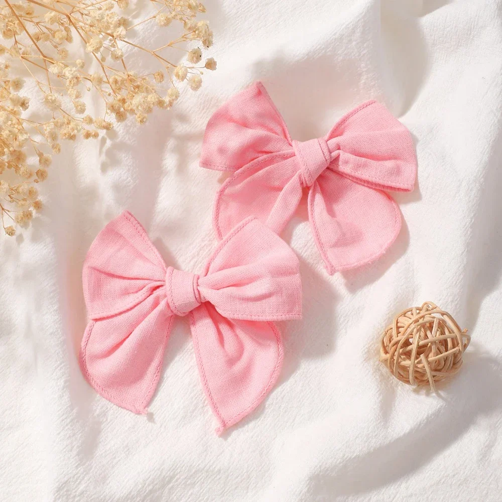 2Pcs/set Cotton Hair Bow Clips Baby Girls Women Large Head Bows Accessories Hair Grips for Kids Headwear Hair Accessories
2Pcs/set Cotton Hair Bow Clips Baby Girls Women Large Head Bows Accessories Hair Grips for Kids Headwear Hair Accessories