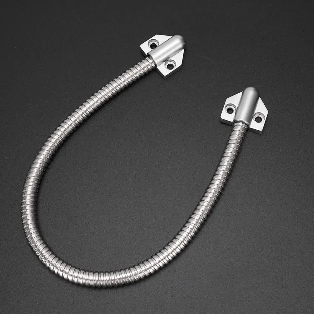 Stainless Steel Access Control Cable Exposed Mounting Metal Head Wire Loop Armored Cable Anti-pinch Secure Line Defender