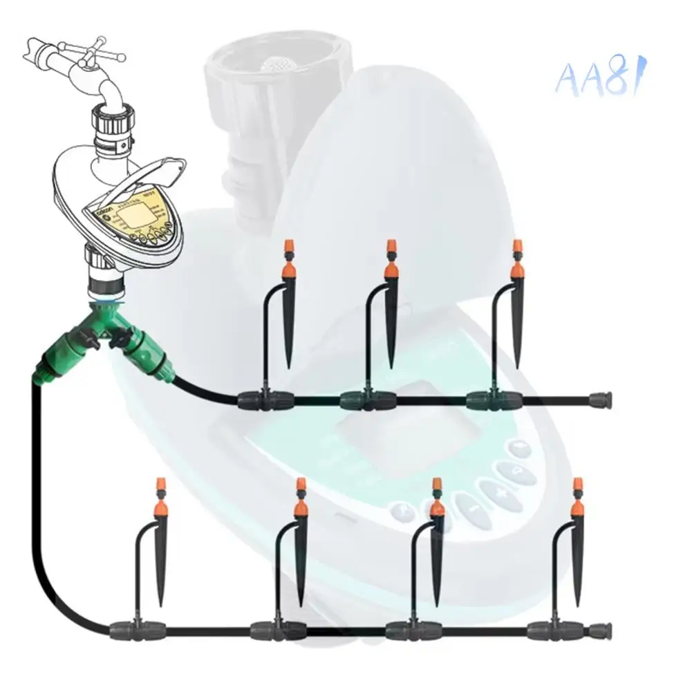 AA81-Automatic Electronic Watering Timer Home Gardening Sprinkler Irrigation Controller
AA81-Automatic Electronic Watering Timer Home Gardening Sprinkler Irrigation Controller