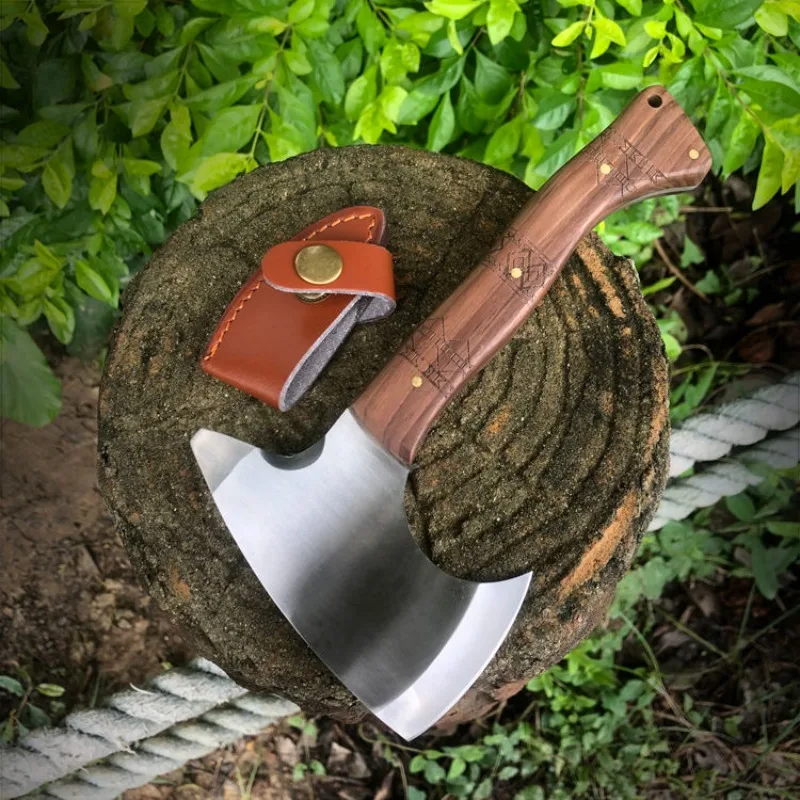 Stainless Steel Forging Hand Axe Woodworking Cut Down Trees Wooden Handle Carpenter Cut Firewood Hand Axe Outdoors Camping Tools
Stainless Steel Forging Hand Axe Woodworking Cut Down Trees Wooden Handle Carpenter Cut Firewood Hand Axe Outdoors Camping Tools