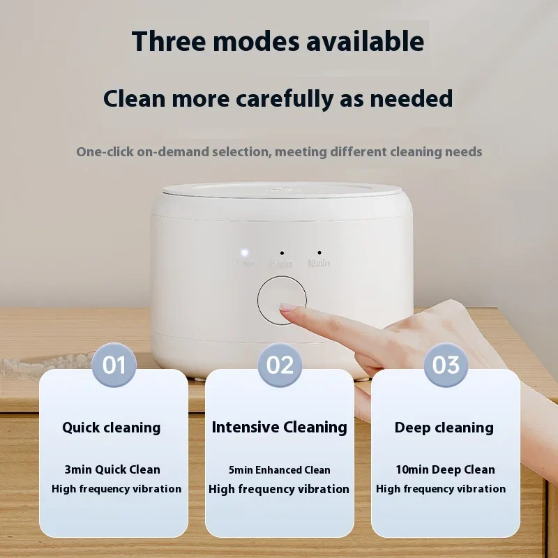 Portable USB Sonic Cleaner, High-Frequency Vibration Denture Jewelry Eyeglasses Cleaning Machine
Portable USB Sonic Cleaner, High-Frequency Vibration Denture Jewelry Eyeglasses Cleaning Machine