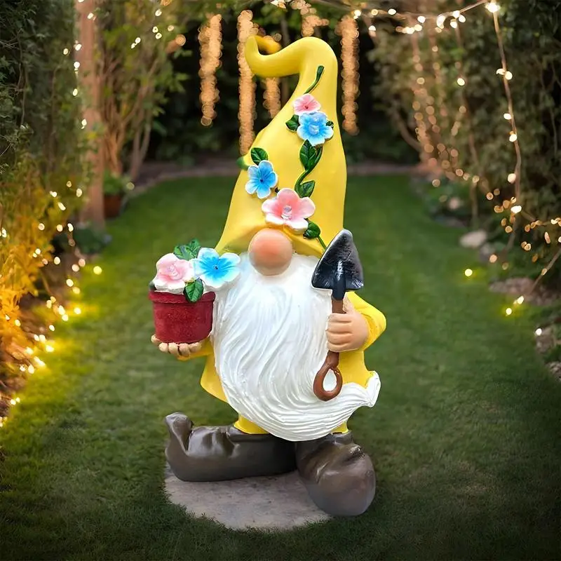 Resin Gnome Statue Resin Gnome Figurine Dwarf Sculpture Landscape Dwarf Crafts Figurine With LED Lights For Yard Patio Backyard
Resin Gnome Statue Resin Gnome Figurine Dwarf Sculpture Landscape Dwarf Crafts Figurine With LED Lights For Yard Patio Backyard