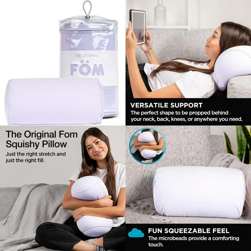 Stretchy, Comfortable, & Colorful Lumbar Pillow - Original OM Cushion, Perfect for Bed, Car & Travel, Lilac, 12 x 7
Stretchy, Comfortable, & Colorful Lumbar Pillow - Original OM Cushion, Perfect for Bed, Car & Travel, Lilac, 12 x 7