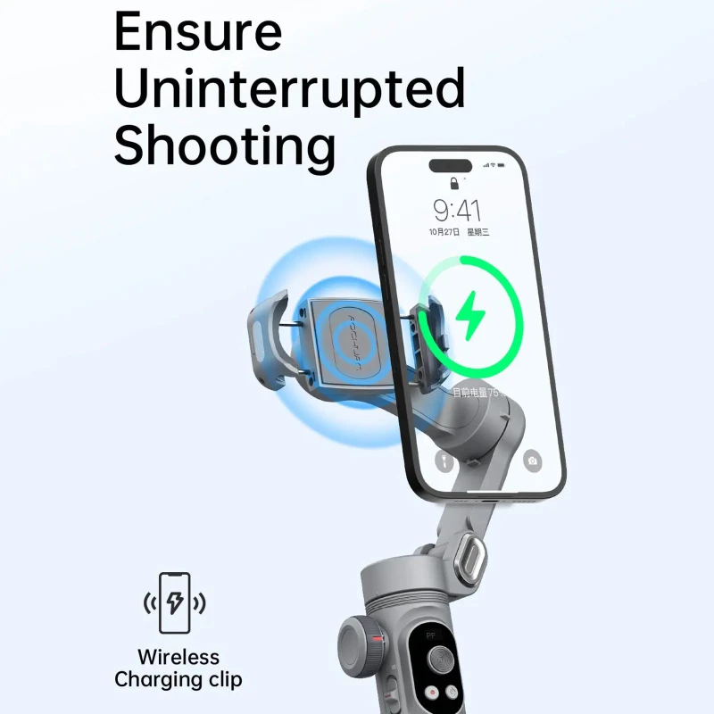 AOCHUAN Smart X Pro Handheld Mobile Phone Cloud Platform Anti Shake Stabilizer for Live Broadcasting Selfie Vlog Smart Recording
AOCHUAN Smart X Pro Handheld Mobile Phone Cloud Platform Anti Shake Stabilizer for Live Broadcasting Selfie Vlog Smart Recording