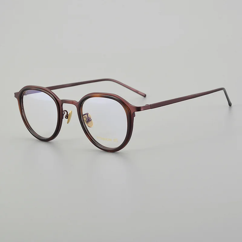 Japanese Style Handmade High Quality Titanium Oval Round Glasses Frame For Men Women Designer Eyeglasses Can customize lenses
Japanese Style Handmade High Quality Titanium Oval Round Glasses Frame For Men Women Designer Eyeglasses Can customize lenses