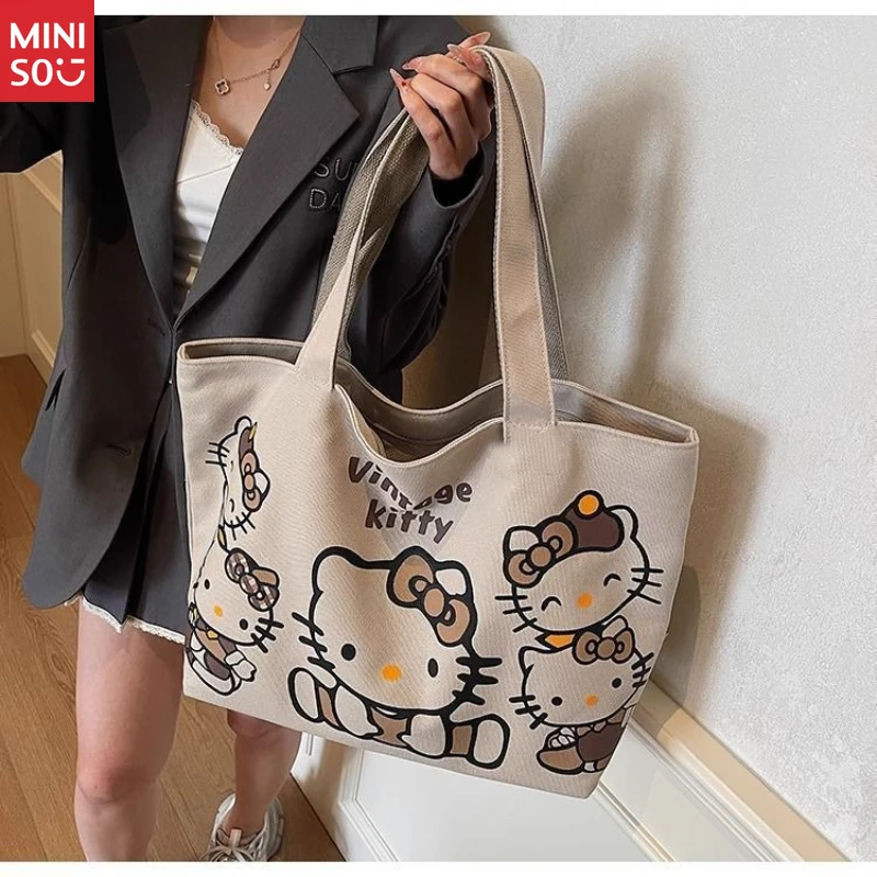 Miniso 2025 Hello Kitty Canvas Tote, Large Student Commuter Shoulder Bag
Miniso 2025 Hello Kitty Canvas Tote, Large Student Commuter Shoulder Bag