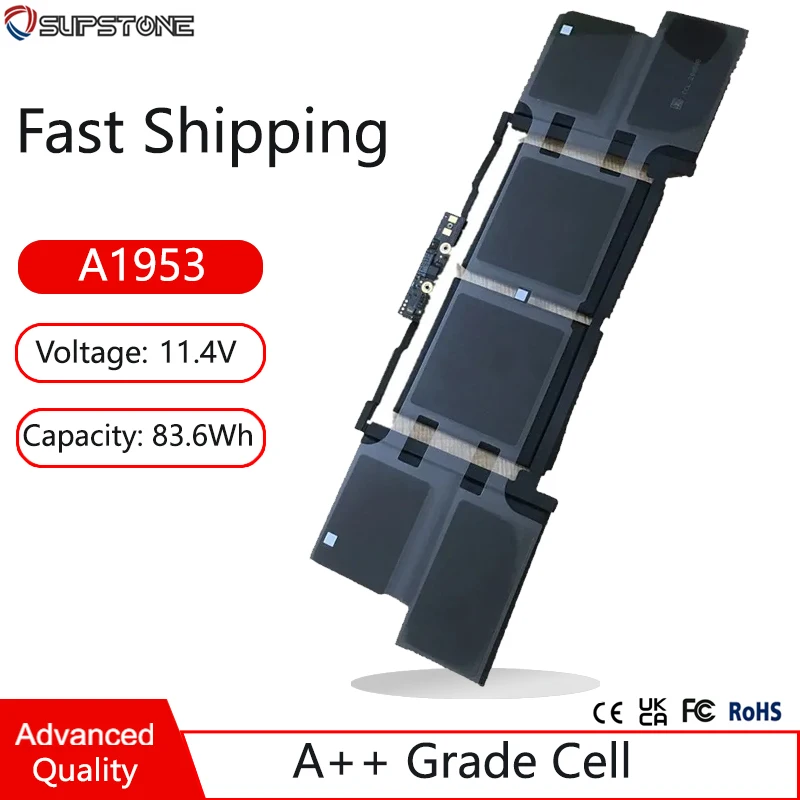 Новый аккумулятор для ноутбука A1953 A1990 для Apple MacBook Pro 15 дюймов Core I7 I9 2.3G 2217-2548 EMC3359 3215 MR952LL/A MR932 MR962 MV902 MV912
Новый аккумулятор для ноутбука A1953 A1990 для Apple MacBook Pro 15 дюймов Core I7 I9 2.3G 2217-2548 EMC3359 3215 MR952LL/A MR932 MR962 MV902 MV912