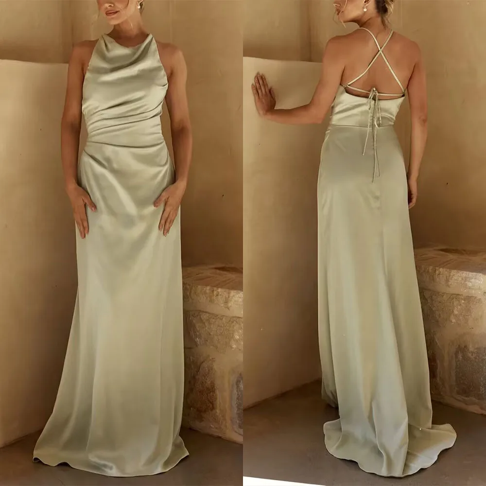 Customized Bow Backless Sleeveless Vestido Graduación Mujer Juvenil Weddings Dresses for Guests Serene Hill Dress 2026 فساتين
Customized Bow Backless Sleeveless Vestido Graduación Mujer Juvenil Weddings Dresses for Guests Serene Hill Dress 2026 فساتين