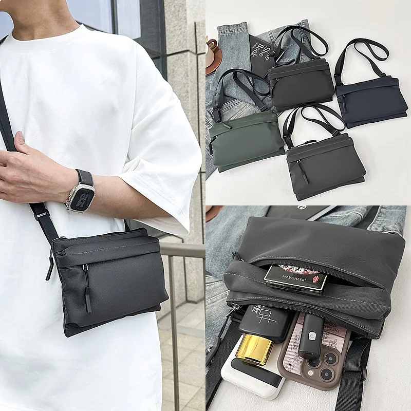 Fashion Nylon Shoulder Bag Waterproof Crossbody Messenger Bag Solid Color Unisex Casual Travel Daypack for Men Women
Fashion Nylon Shoulder Bag Waterproof Crossbody Messenger Bag Solid Color Unisex Casual Travel Daypack for Men Women
