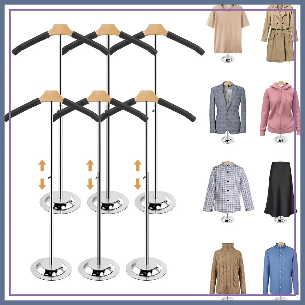20-35" Height Adjustable Shirt Display Stand, 6 Pcs Black T-Shirt Display for Vendors, Mannequin Torso for Clothing Retail
20-35" Height Adjustable Shirt Display Stand, 6 Pcs Black T-Shirt Display for Vendors, Mannequin Torso for Clothing Retail