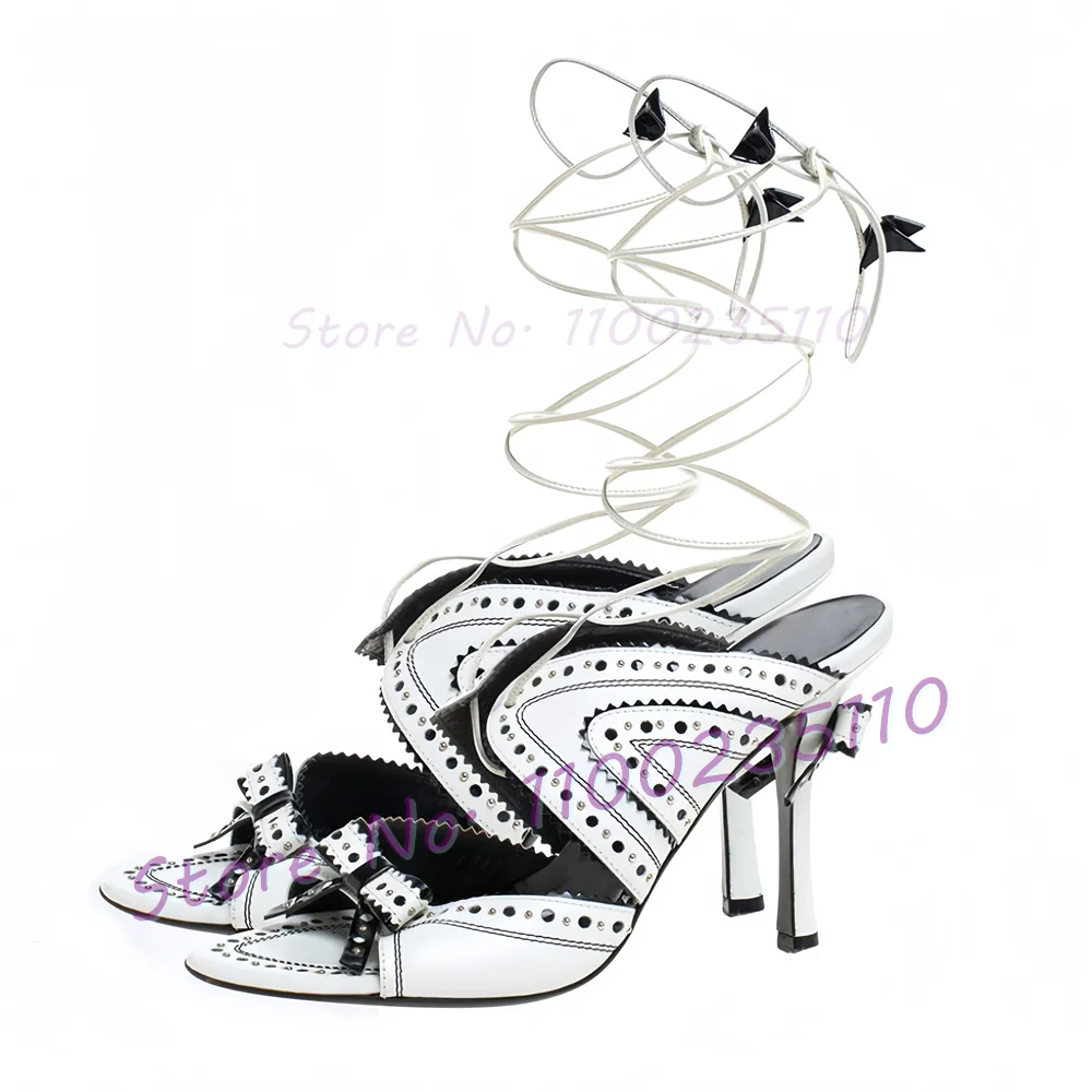 Белые, черные кожаные сандалии с украшением в виде банта, женские стильные туфли на высоком каблуке с перекрестными ремешками, роскошные вечерние туфли на шпильке со шнуровкой
Белые, черные кожаные сандалии с украшением в виде банта, женские стильные туфли на высоком каблуке с перекрестными ремешками, роскошные вечерние туфли на шпильке со шнуровкой