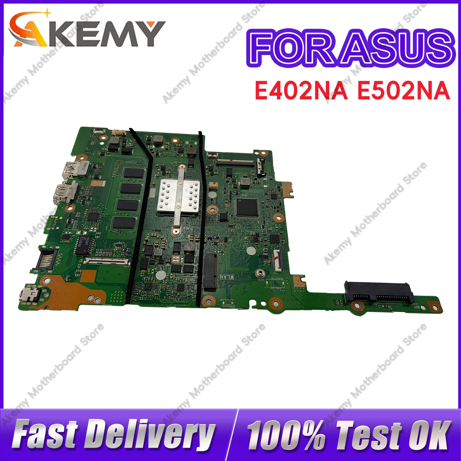 E402NA Laptop Motherboard For ASUS EeeBook R417N E402NA E402N Notebook Mainboard With Celeron CPU 100% tests OK fast shipping