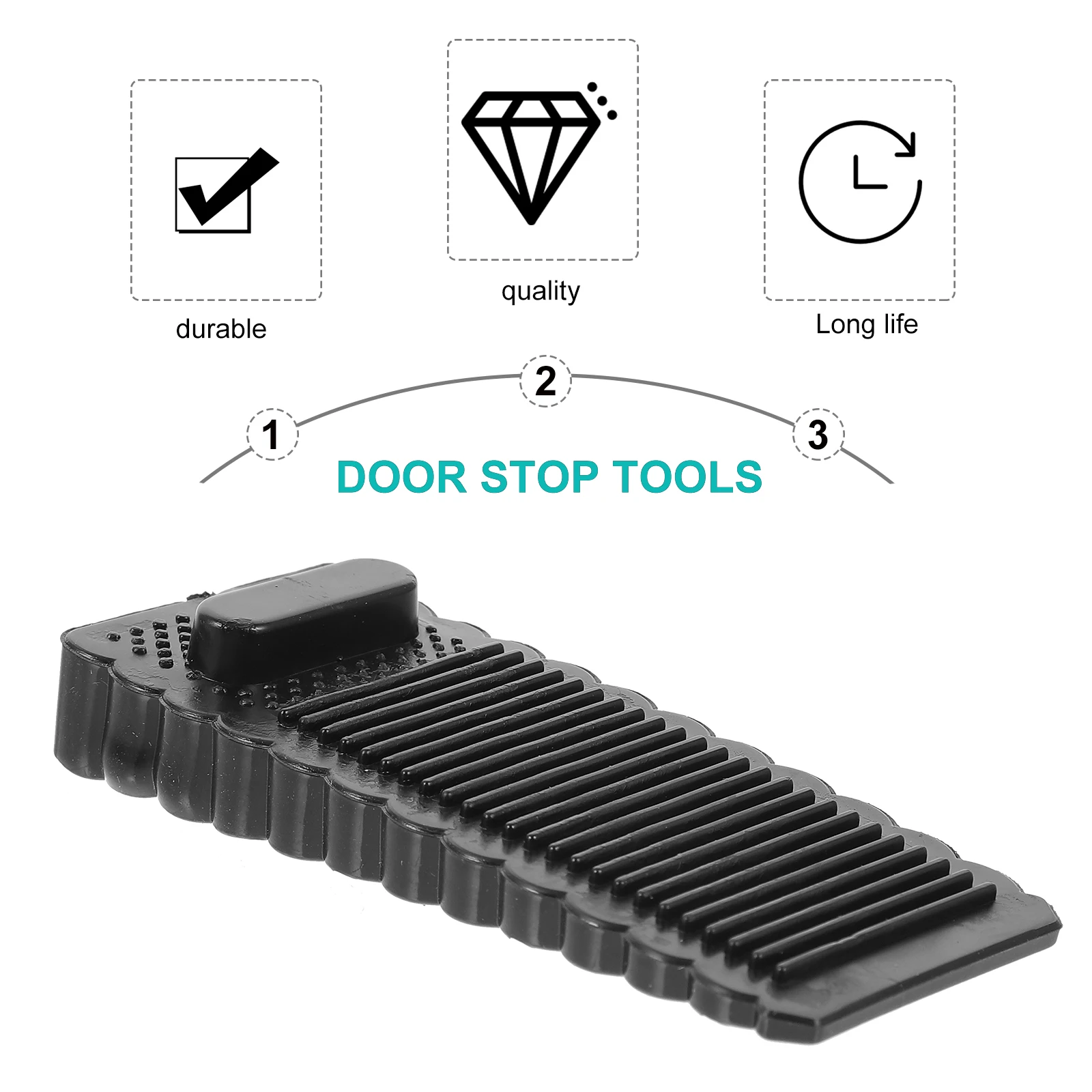 10 Pcs Doorstop Anti Collision Wedge Practical Nail Free Punch Safety Item Black Household Door Stopper Tool
10 Pcs Doorstop Anti Collision Wedge Practical Nail Free Punch Safety Item Black Household Door Stopper Tool
