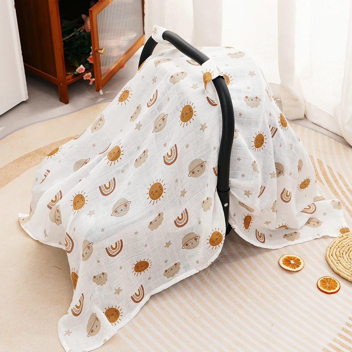 Baby Muslin Bamboo Cotton Blanket Car Seat Cover Breathable Sunshade Safety Basket Cradle Cap Sun Canopy Newborn Stroller Cover
Baby Muslin Bamboo Cotton Blanket Car Seat Cover Breathable Sunshade Safety Basket Cradle Cap Sun Canopy Newborn Stroller Cover