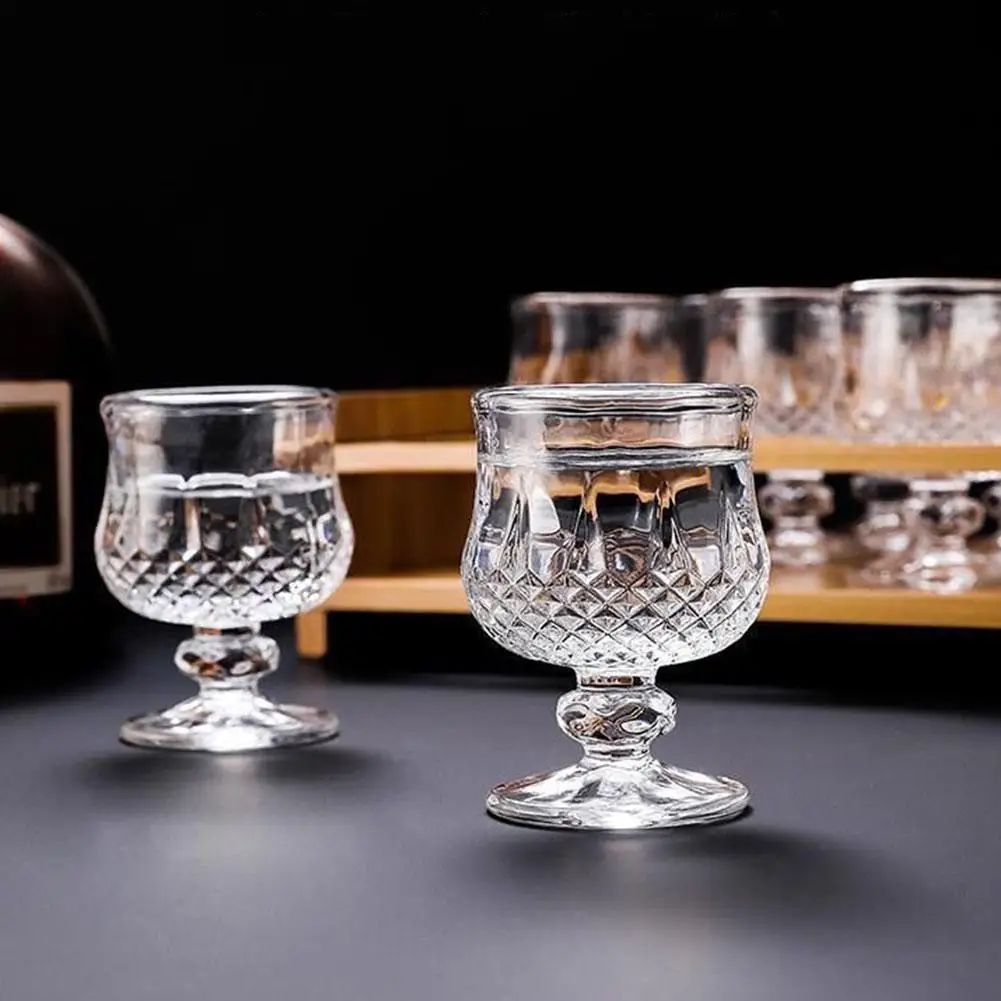 6pcs Creative Vintage Carved Glass Cup Mini Fruit Liquor Glass Sweet Wines Glasses Red Wine Goblet Carved Embossed Juice Glass
6pcs Creative Vintage Carved Glass Cup Mini Fruit Liquor Glass Sweet Wines Glasses Red Wine Goblet Carved Embossed Juice Glass