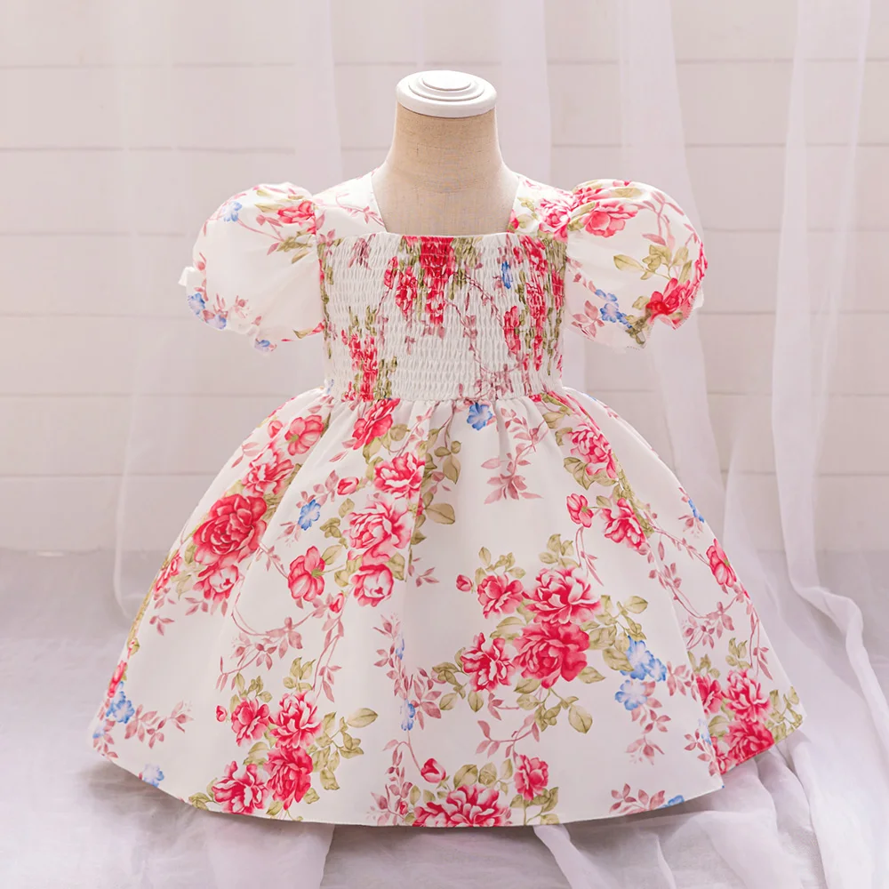 Infant Baby Summer Dress For Girls Floral Printed Toddler Casual Clothes Puff Sleeve Baby Girl Birthday Party Princess Dresses
Infant Baby Summer Dress For Girls Floral Printed Toddler Casual Clothes Puff Sleeve Baby Girl Birthday Party Princess Dresses