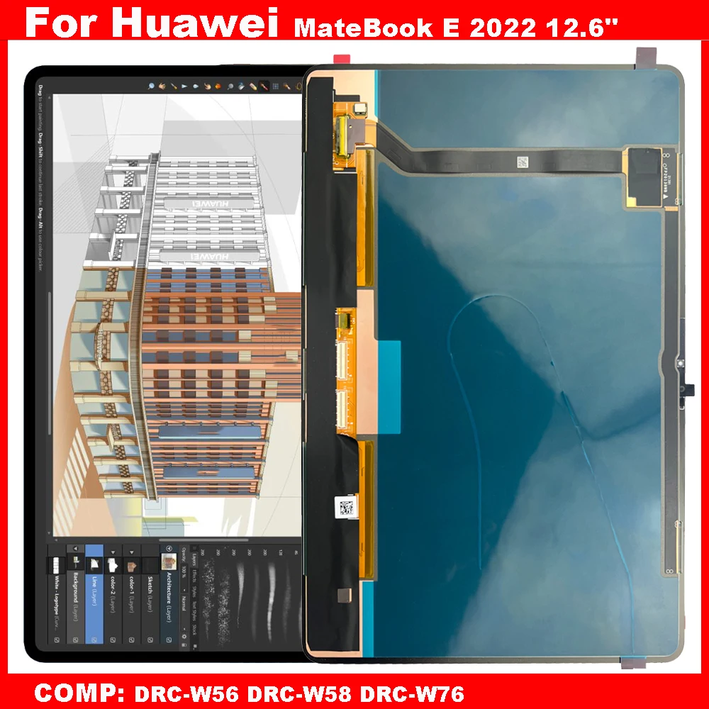 12.6" NEW For Huawei MateBook E 2022 DRC-W56 DRC-W58 DRC-W76 LCD Display Touch Screen Digitizer Glass Assembly Repair
12.6" NEW For Huawei MateBook E 2022 DRC-W56 DRC-W58 DRC-W76 LCD Display Touch Screen Digitizer Glass Assembly Repair