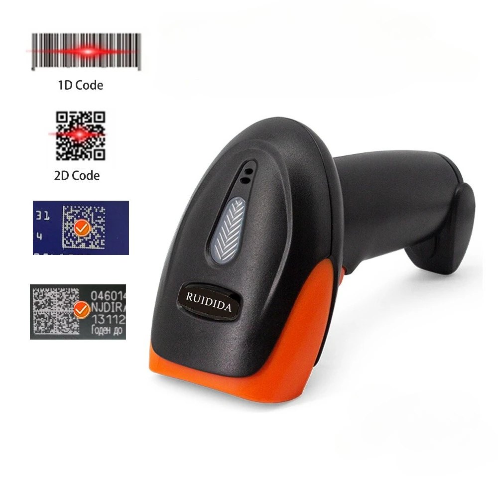 Ручной проводной сканер 1D/2D Сканер штрих-кода 2d QR или беспроводной считыватель QR-кода или сканер штрих-кода Bluetooth USB PDF417 Barras 
Ручной проводной сканер 1D/2D Сканер штрих-кода 2d QR или беспроводной считыватель QR-кода или сканер штрих-кода Bluetooth USB PDF417 Barras