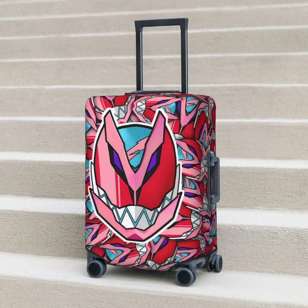 Magenta Helmet Print Kamen Rider Suitcase Cover Travel Protector Vacation Strectch Luggage Accesories
Magenta Helmet Print Kamen Rider Suitcase Cover Travel Protector Vacation Strectch Luggage Accesories