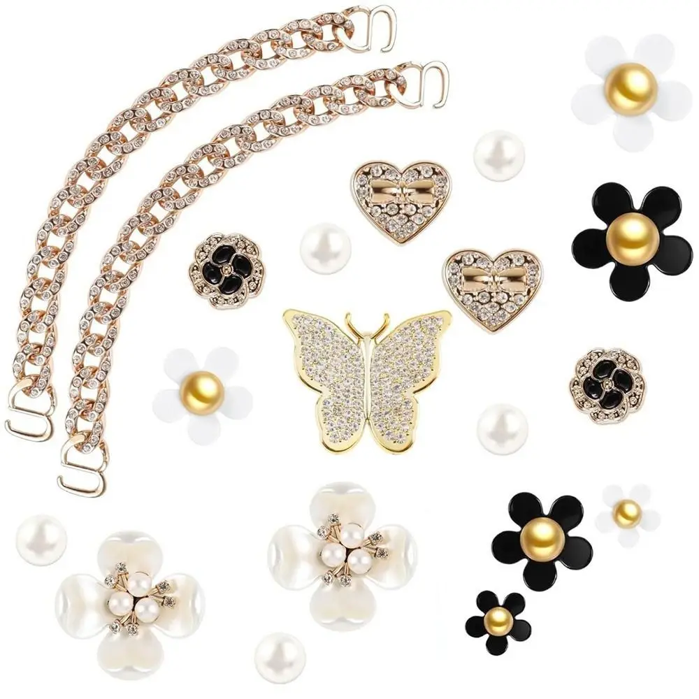 20PCS DIY Flowers Charms Flowers Pearls Butterfly Colorful Insert Charm Accessories Simply Beach Totes Decoration for Bogg Bag
20PCS DIY Flowers Charms Flowers Pearls Butterfly Colorful Insert Charm Accessories Simply Beach Totes Decoration for Bogg Bag