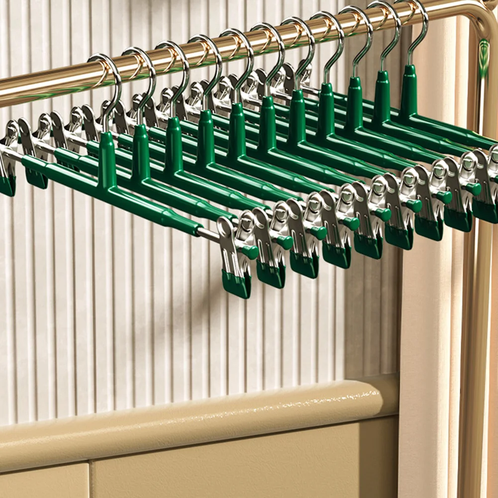 10PCS Pant Hangers Heavy Duty with Adjustable Clip Pants Skirt Hangers Non Slip Shorts Hangers Saving Space Stainless Steels
10PCS Pant Hangers Heavy Duty with Adjustable Clip Pants Skirt Hangers Non Slip Shorts Hangers Saving Space Stainless Steels