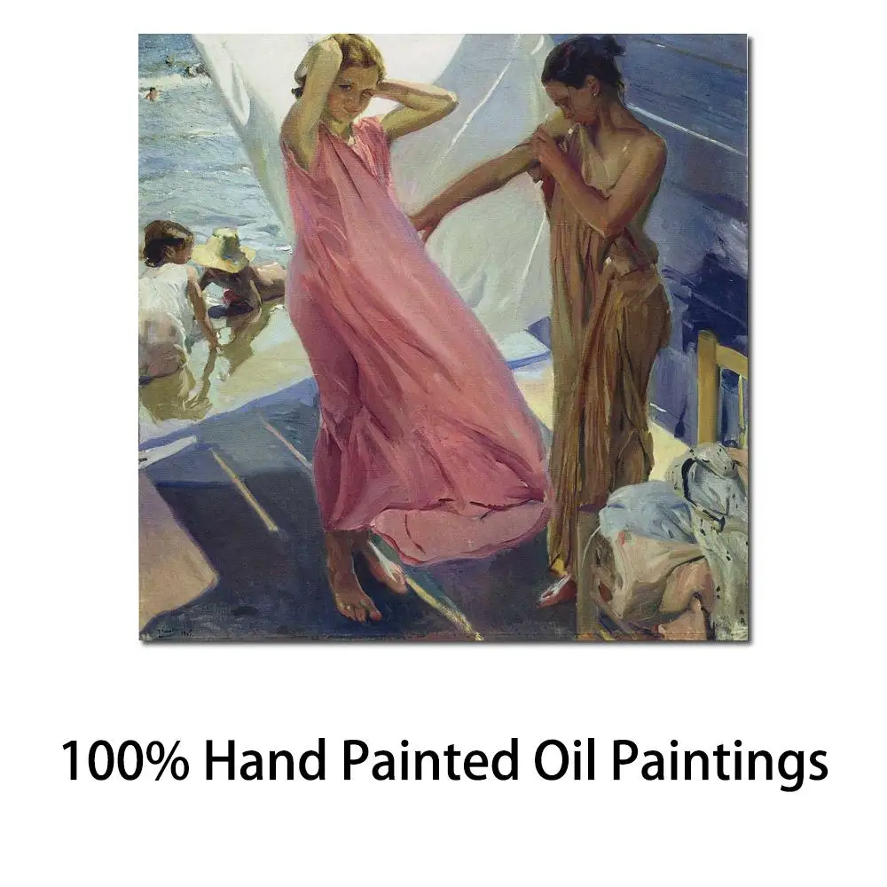 Beach Canvas Art Paintings by Joaquin Sorolla Y Bastida After The Bath Valencia Hand Painted High Quality Large Wall Decor
Beach Canvas Art Paintings by Joaquin Sorolla Y Bastida After The Bath Valencia Hand Painted High Quality Large Wall Decor