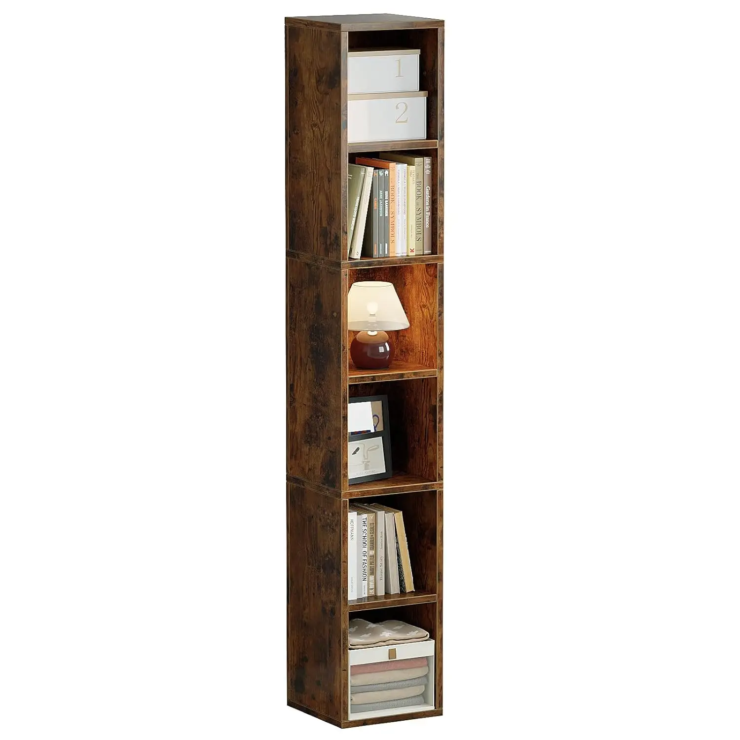 70.8" Tall Narrow 6 Shelf Wood Corner Bookcase Skinny Cube Storage Display Bedroom Library Office, Customized
70.8" Tall Narrow 6 Shelf Wood Corner Bookcase Skinny Cube Storage Display Bedroom Library Office, Customized