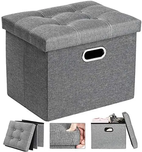 Ottoman With Storage For Room Folding Ottoman Foot Stool Footrest Seat Linen Fabric Ottoman Small Rec Collapsible Bench With
Ottoman With Storage For Room Folding Ottoman Foot Stool Footrest Seat Linen Fabric Ottoman Small Rec Collapsible Bench With