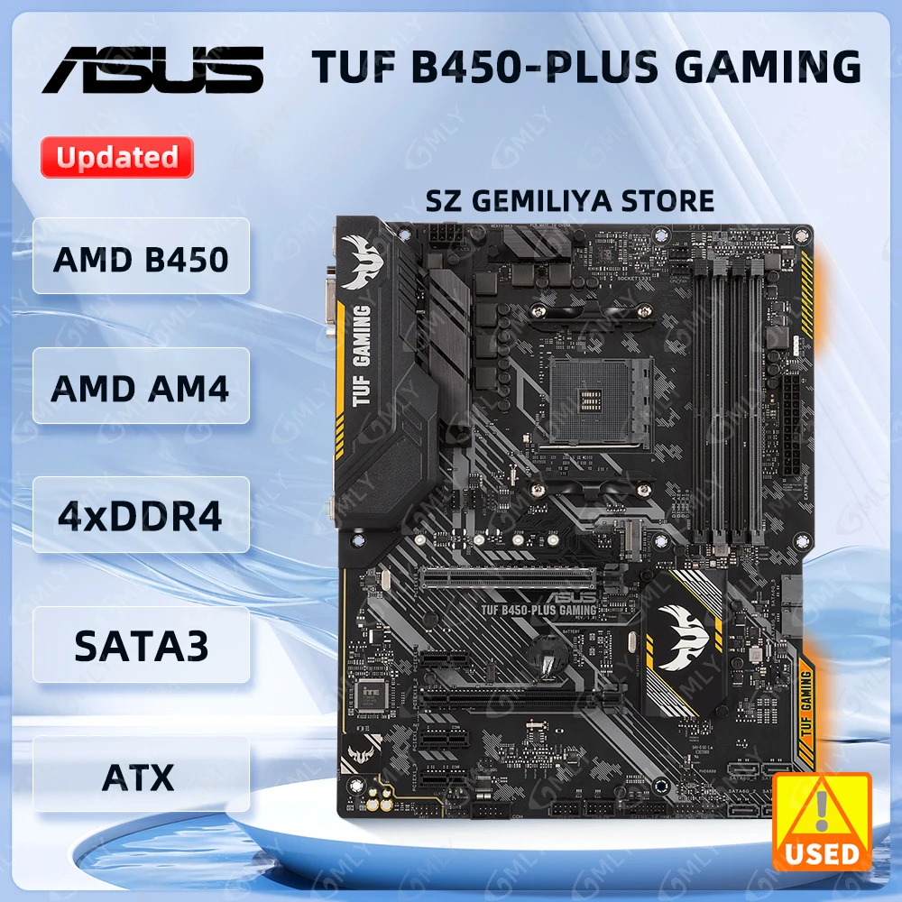 Материнская плата ASUS TUF B450-PLUS GAMING B450, разъем AM4 DDR4, 128 ГБ, поддержка Ryzen 5 5600 5500 PRO 1200 3600 1600 процессоров M.2 ATX 
Материнская плата ASUS TUF B450-PLUS GAMING B450, разъем AM4 DDR4, 128 ГБ, поддержка Ryzen 5 5600 5500 PRO 1200 3600 1600 процессоров M.2 ATX