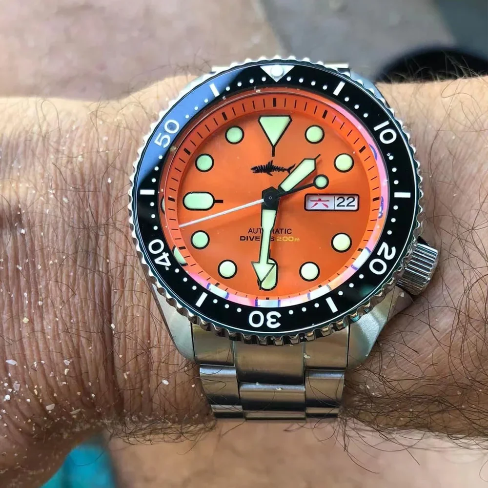 Heimdallr Men's SKX Mechanical Diver Watch Sapphire Ceramic Bezel NH36 Automatic Movement C3 Green Luminous 20Bar Waterproof
Heimdallr Men's SKX Mechanical Diver Watch Sapphire Ceramic Bezel NH36 Automatic Movement C3 Green Luminous 20Bar Waterproof