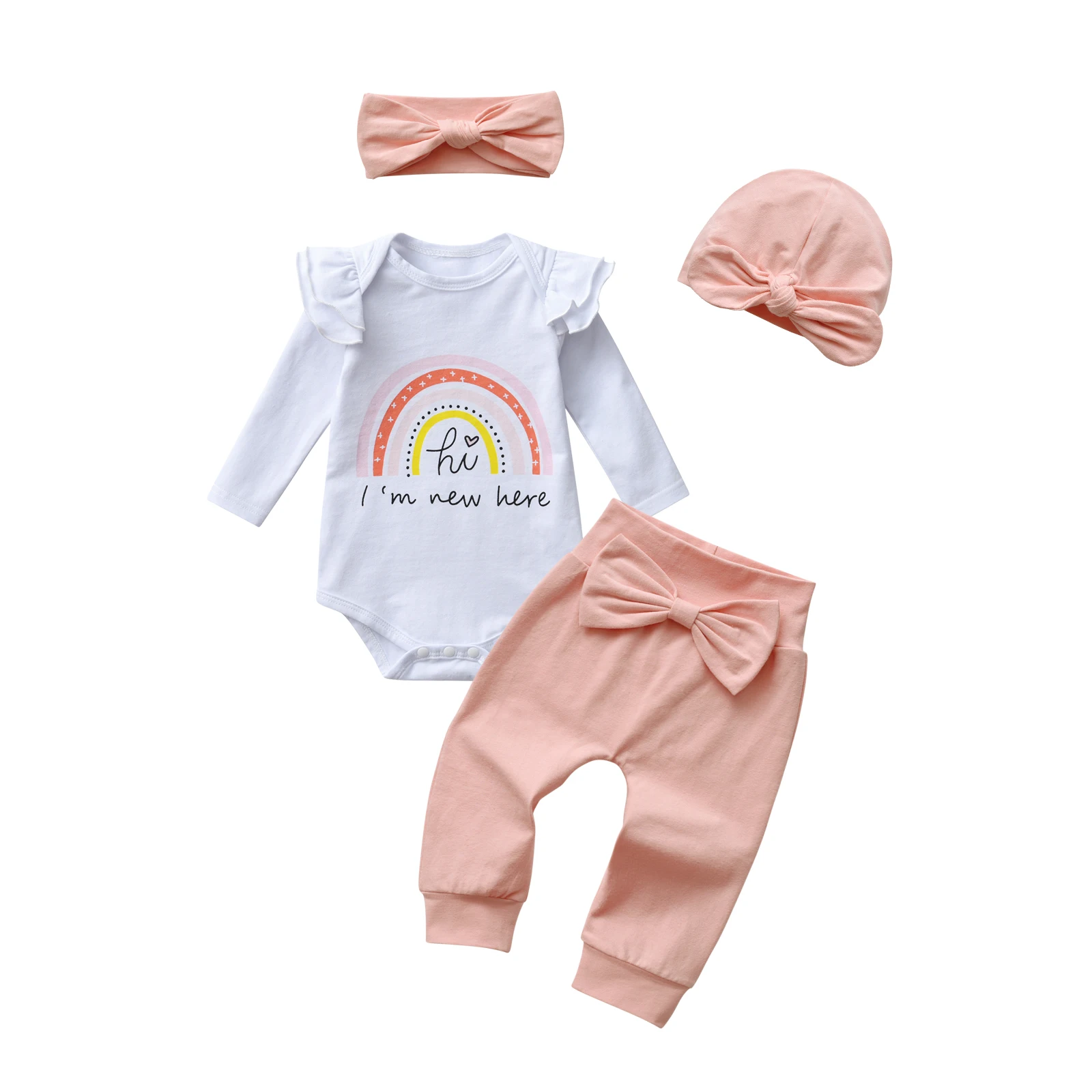 Newborn Baby Girl Clothes Long Sleeve Cotton Romper Pants Headband Hat Set Preemie infant Girl Spring Fall Clothing
Newborn Baby Girl Clothes Long Sleeve Cotton Romper Pants Headband Hat Set Preemie infant Girl Spring Fall Clothing