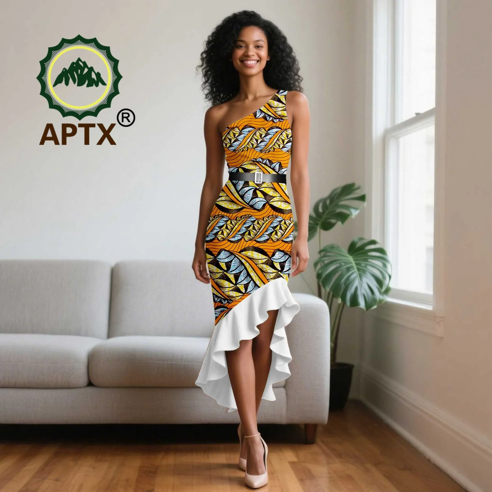 African Dress for Women Ankara Print Skew Collar Sleeveless Mid-Calf Patchwork Dress with belt Dashiki Casual Party Dress
African Dress for Women Ankara Print Skew Collar Sleeveless Mid-Calf Patchwork Dress with belt Dashiki Casual Party Dress